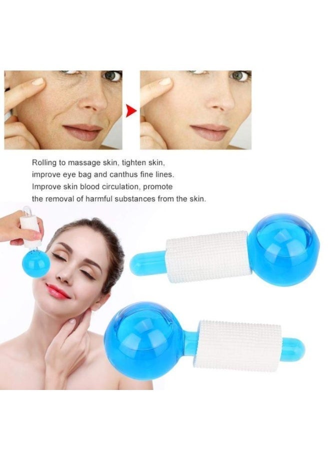 2 Pcs Ice Globes Facial Ice Massager for Face, Eyes & Neck, Reusable Cooling Face Roller for Skincare, Facial Massage & Beauty Care Tool - Image 5