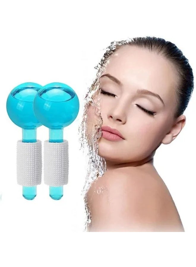 2 Pcs Ice Globes Facial Ice Massager for Face, Eyes & Neck, Reusable Cooling Face Roller for Skincare, Facial Massage & Beauty Care Tool - Image 3