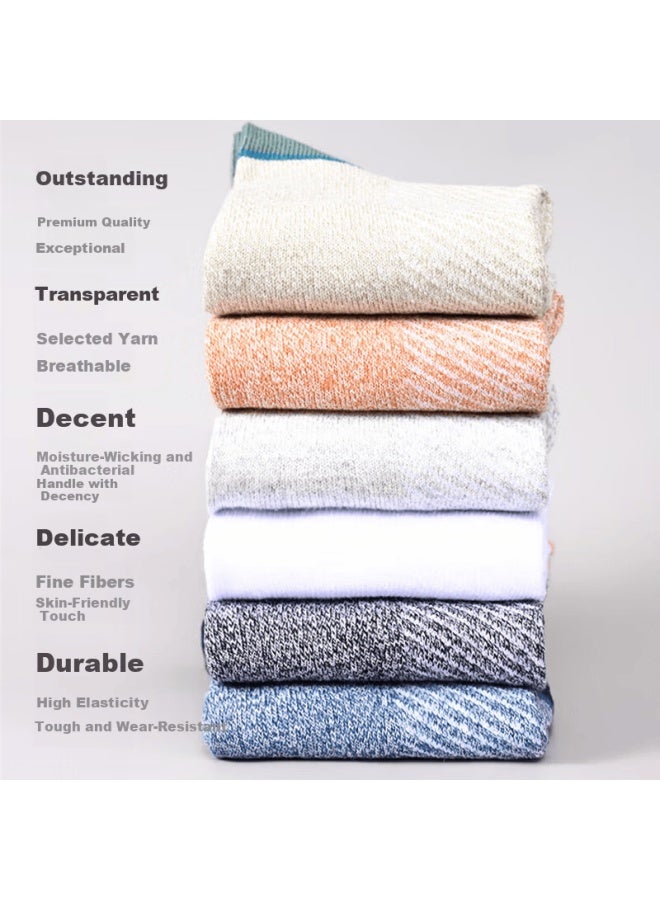 LANG SHA Langsha Men's Pure Cotton Short Summer Thin Antibacterial Deodorant Breathable Mesh Cotton Loose Mouth Sports Socks - Image 3