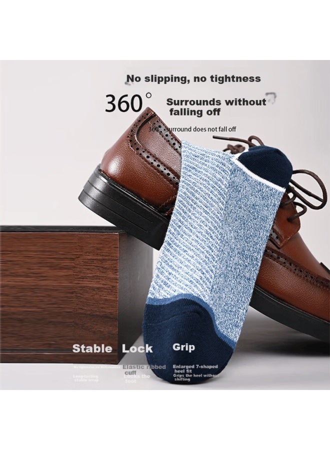 LANG SHA Langsha Men's Pure Cotton Short Summer Thin Antibacterial Deodorant Breathable Mesh Cotton Loose Mouth Sports Socks - Image 5