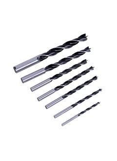 LAWAZIM Wood Drill Bit Set - 7 Piece - Carbon Steel Twist Bits with Spiral Flute, Dual Cutting Edge, Round Shank, and Multi-Size Design - for Carpentry, Hardwood, Plywood, DIY, and Furniture Projects  - Image 3