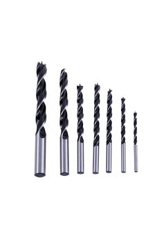 LAWAZIM Wood Drill Bit Set - 7 Piece - Carbon Steel Twist Bits with Spiral Flute, Dual Cutting Edge, Round Shank, and Multi-Size Design - for Carpentry, Hardwood, Plywood, DIY, and Furniture Projects  - Image 5