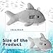 Zubebe 24 Pcs Shark Keychain Plush Shark Party Favors Bulk Mini Animal Stuffed Gifts for Kids Classroom School Baby Shower Sea Summer Ocean Birthday DecorationsGray - Image 4