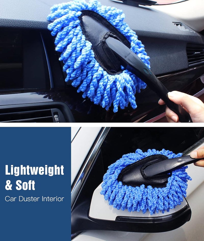 YeewayVeh Local market compliant trusted quality Car Duster Kit, 3 Pack Car Detailing Brush Set with Extendable Microfiber Dust Brush & Scratch Free Car Dash Duster & Soft Car Interior Brush for Vehicles Motorcycle and Home Cleaning Tools Wide range expanded design - Image 3