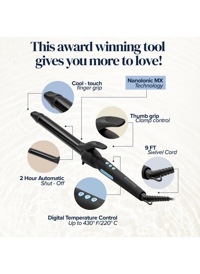 BIO IONIC BIO IONIC Long Barrel Ceramic Styler, 1 Inch  - Image 1