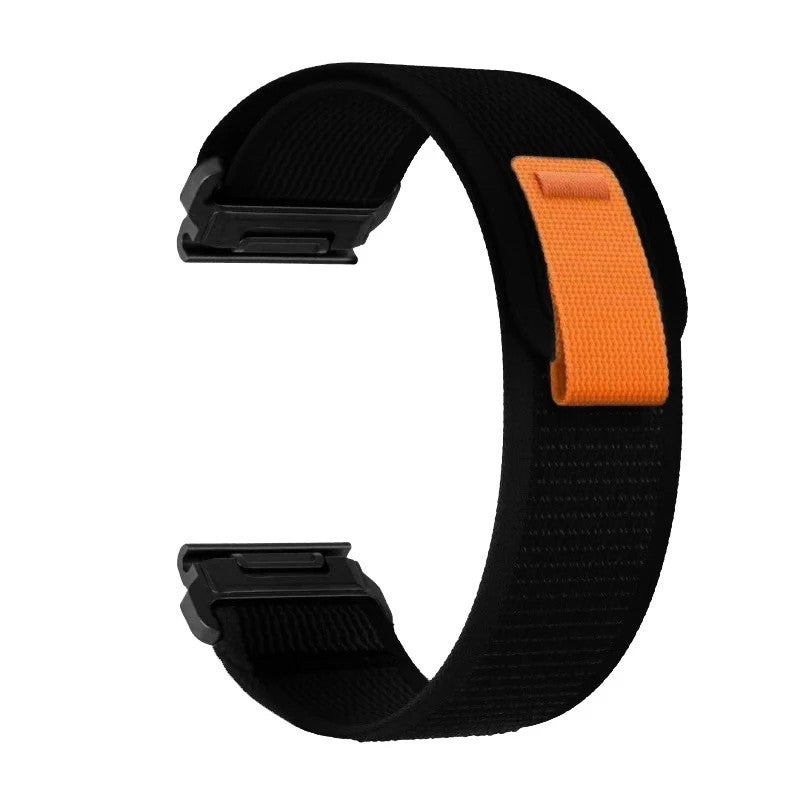 Bluejw 22/26mm Braided Nylon Quick Release Watch Strap Replacement for Garmin Fenix 7/7X/6/6X/5X/935/3 – Lightweight, Durable Solo Loop Band - Image 1