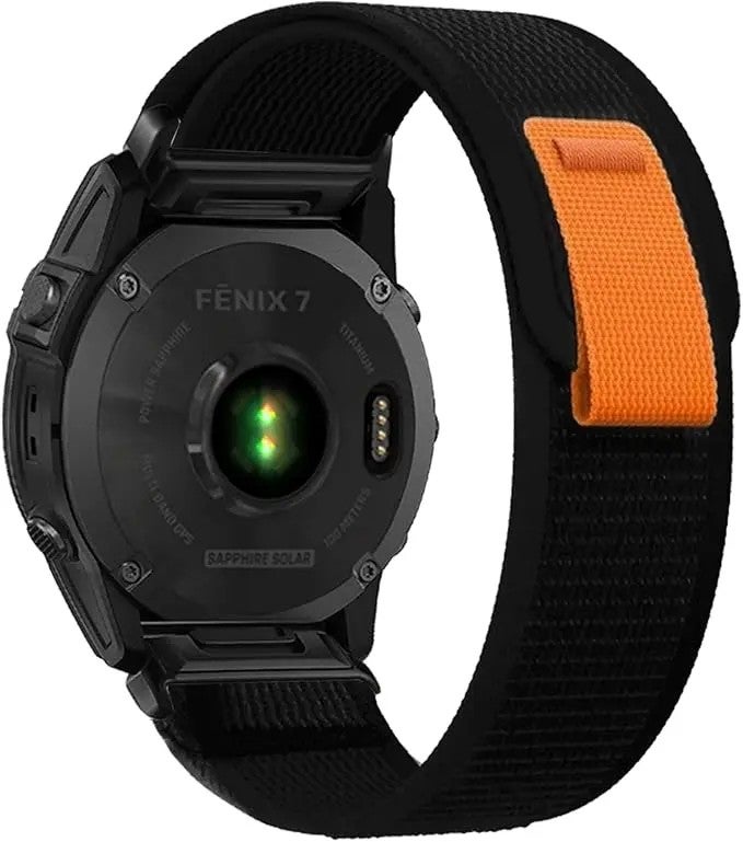 Bluejw 22/26mm Braided Nylon Quick Release Watch Strap Replacement for Garmin Fenix 7/7X/6/6X/5X/935/3 – Lightweight, Durable Solo Loop Band - Image 2