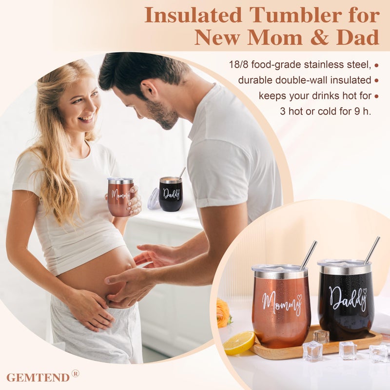 GEMTEND هدايا للأمهات الجدد للنساء، هدايا الحمل للآباء الجدد، هدايا كشف الجنس، هدايا حفلة استقبال المولود للأمهات، هدايا الحمل للأمهات لأول مرة - Image 3