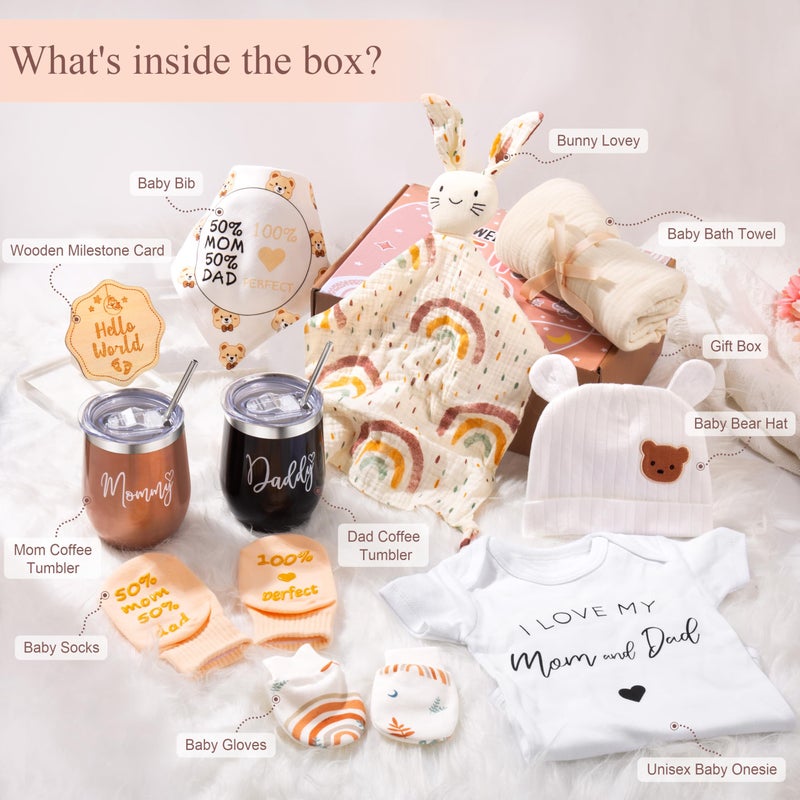 GEMTEND هدايا للأمهات الجدد للنساء، هدايا الحمل للآباء الجدد، هدايا كشف الجنس، هدايا حفلة استقبال المولود للأمهات، هدايا الحمل للأمهات لأول مرة - Image 2