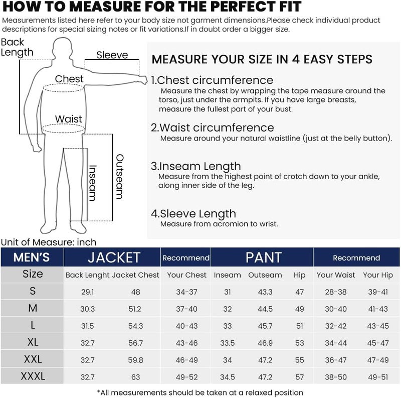 ILM Motorcycle Rain Suit for Men - Waterproof 2-Piece Packable Rainwear Jacket and Pants with 6 Pockets - Image 5