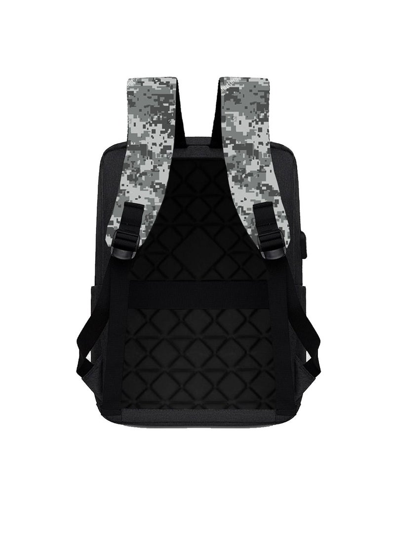 Cougar new fashion smart backpack for travel business conference high quality backpack bag up to 17" inch- S35 camouflage (black) - Image 3