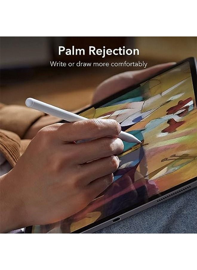 ESR for Apple Pen, iPad Pencil, Stylus Pen for iPad 10/9/8/7/6, iPad Pro 11/12.9, iPad Air 5/4/3, iPad Mini 6/5, Tilt Sensitivity and Palm Rejection, Magnetic Attachment Touch Screen Stylus White