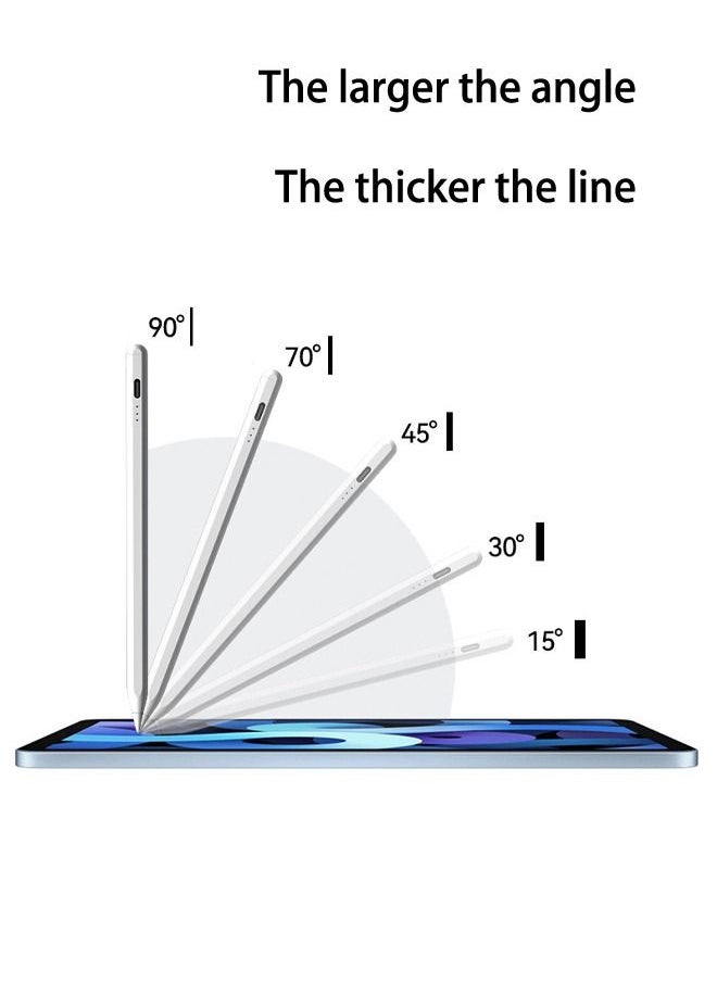 ESR for Apple Pen, iPad Pencil, Stylus Pen for iPad 10/9/8/7/6, iPad Pro 11/12.9, iPad Air 5/4/3, iPad Mini 6/5, Tilt Sensitivity and Palm Rejection, Magnetic Attachment Touch Screen Stylus White