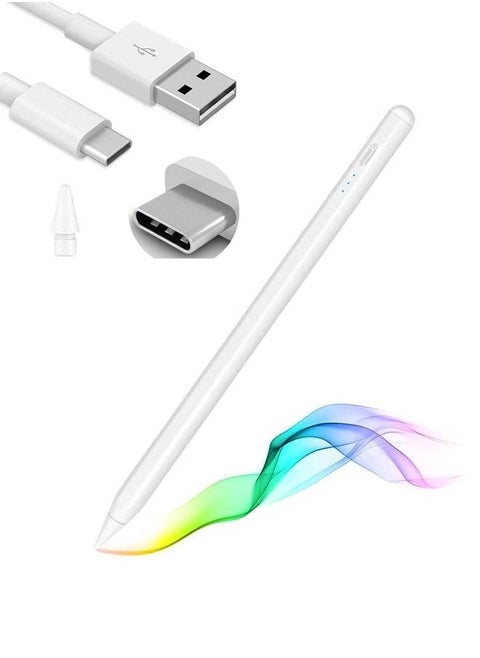 ESR for Apple Pen, iPad Pencil, Stylus Pen for iPad 10/9/8/7/6, iPad Pro 11/12.9, iPad Air 5/4/3, iPad Mini 6/5, Tilt Sensitivity and Palm Rejection, Magnetic Attachment Touch Screen Stylus White