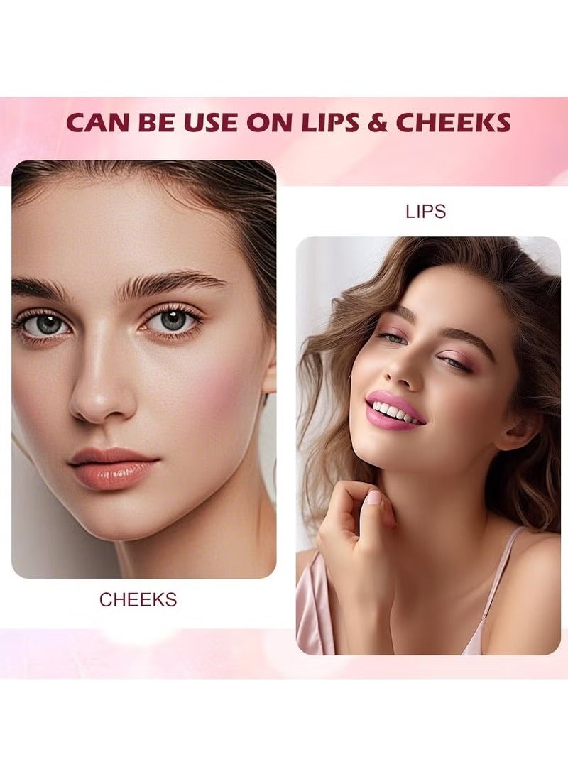 ibcccndc Pink Lip Serum Plumper, Colour Changing Lip Gloss, Magic Colour Changing Lip Gloss, Hydrating Pink Lip Plumper, Pink Lip Serum Lip Tint, Valentine's Day Gift for Moisture and Reduces Fine Lines - Image 4