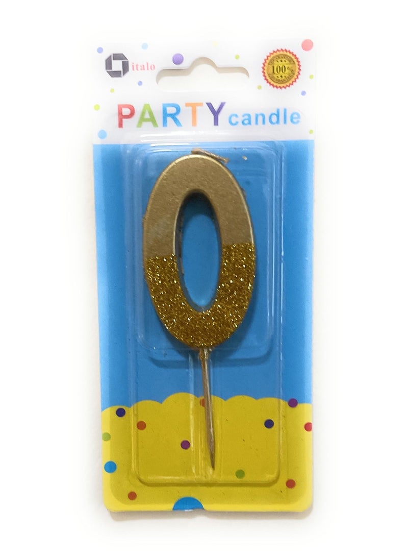 ITALO شمعة رقم 0 للحفلات
