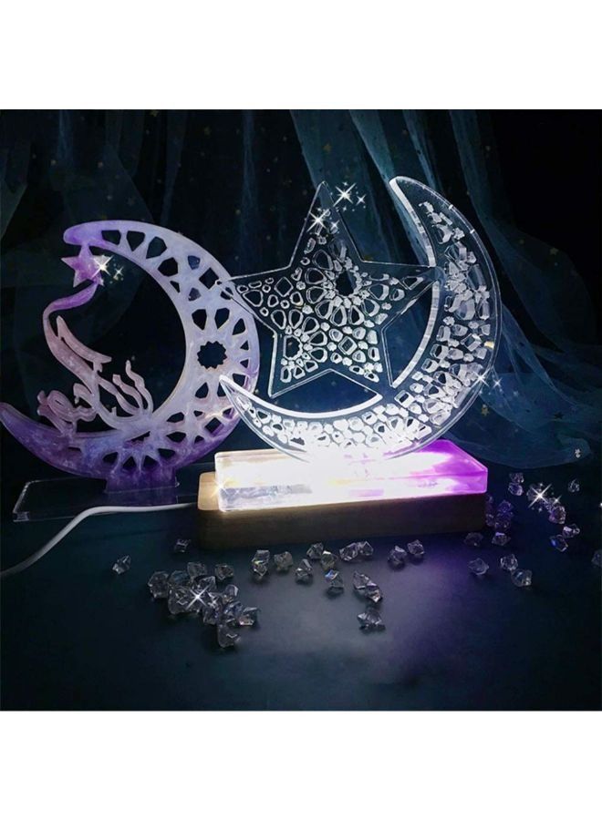 2-Piece Moon Shape Silicone Mold DIY Resin 16 x 16.4 cm - Image 4
