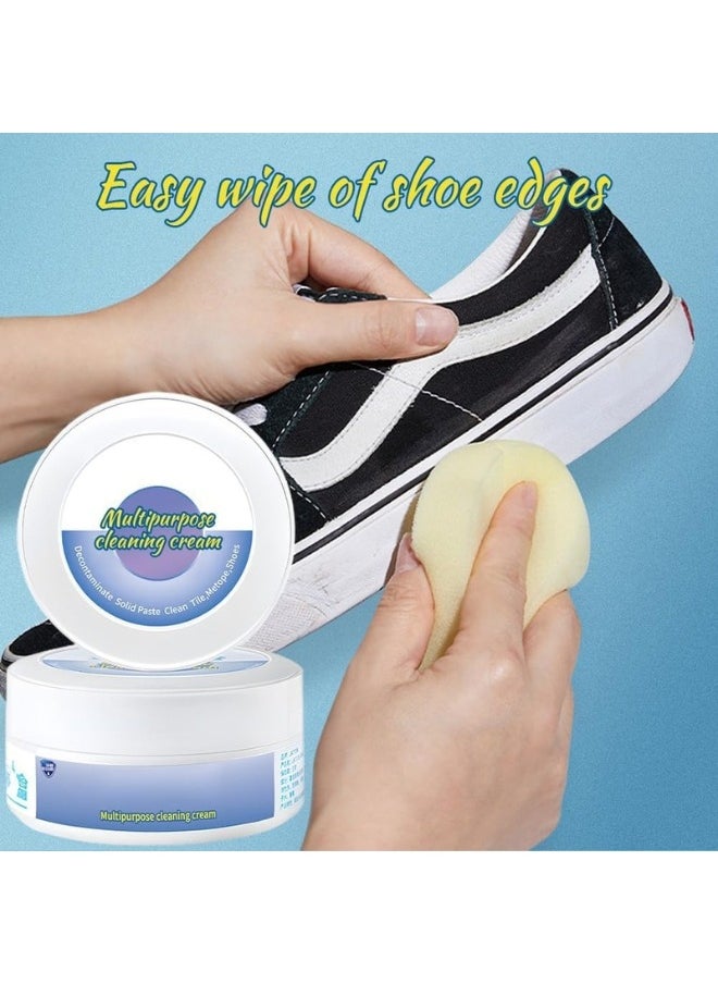 Shoes Cleaning Cream, White Shoe Shine Cream, Shoe Polish with Sponge, Magic Shoes Stain Remover Cream, Shoe Whitening Cleaning Tool, Sneaker Stain Cleaning Cream (Pack of 2) - pzsku/ZE6580D9F950D8311EA57Z/45/_/1739441439/85a763ab-87c3-4880-9812-75c7c1b42a01