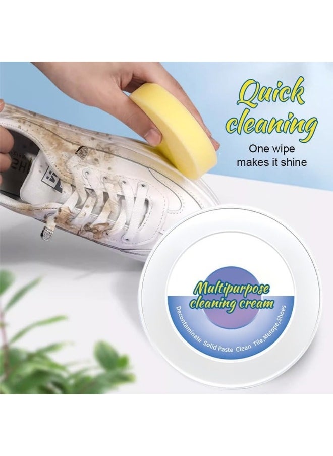 Shoes Cleaning Cream, White Shoe Shine Cream, Shoe Polish with Sponge, Magic Shoes Stain Remover Cream, Shoe Whitening Cleaning Tool, Sneaker Stain Cleaning Cream (Pack of 2) - pzsku/ZE6580D9F950D8311EA57Z/45/_/1739441440/9e582f60-84f9-4346-9313-b24c2d88438d