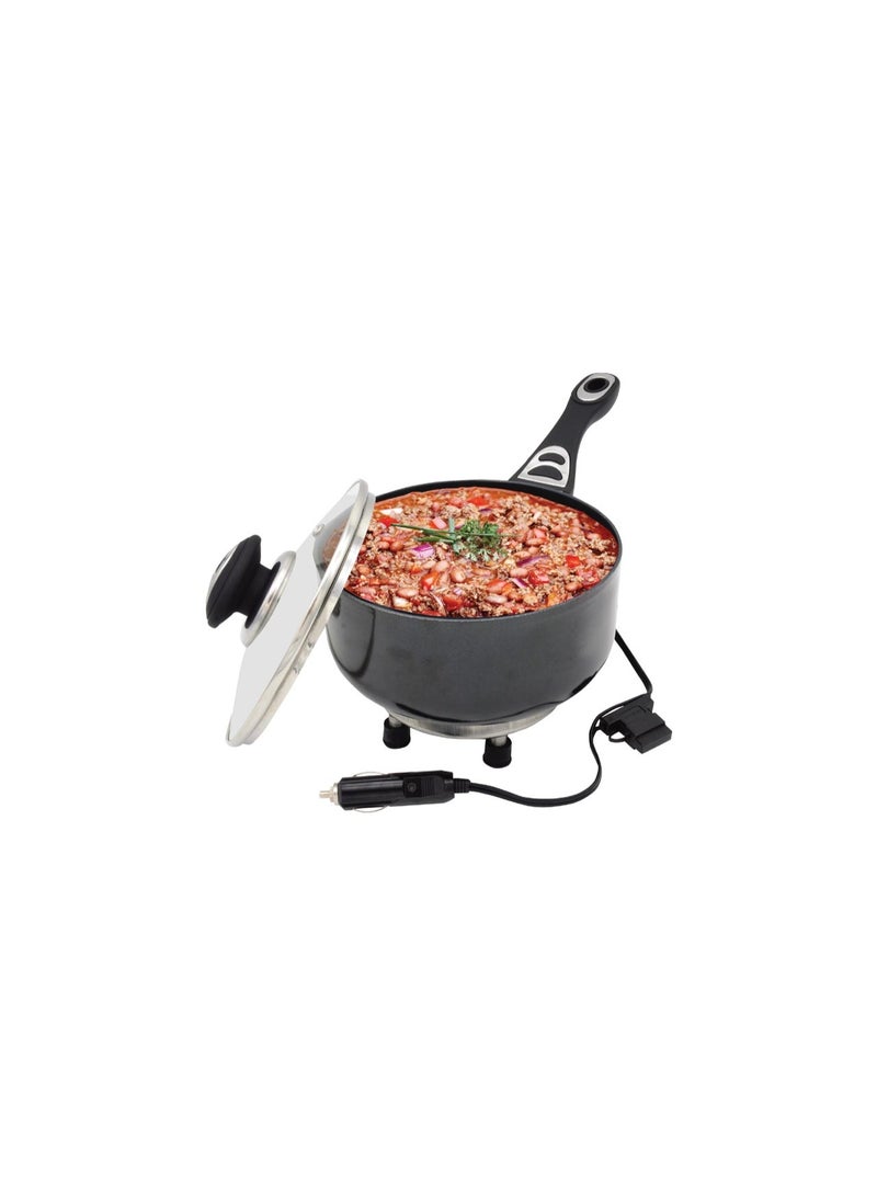 AMIO 12V Electric Travel Pot 1.9L 150W – Portable Car Cooking Pan for Camping, Truck & RV - Image 4