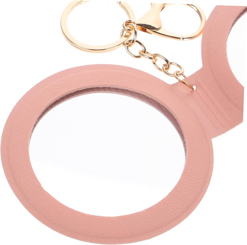 Compact Cosmetics Mirror Small Folding Mini Mirror Portable Pu Travel for Women - Image 3