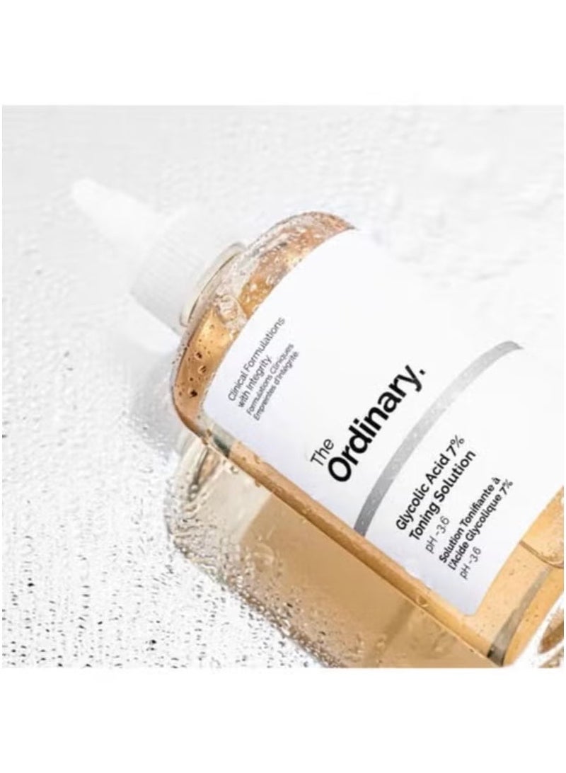 Exfoliating Toner 240ml - 7% Glycolic Acid | Brightens & Refines Skin - Image 3