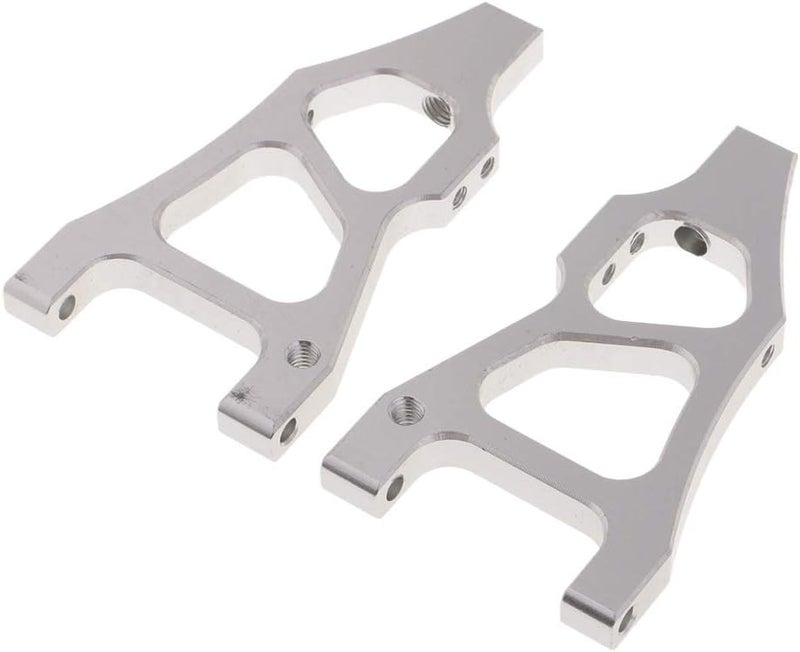 klarako 2x166019 Front Lower Suspension Arms for 1:10 HSP 94177 RC Truck Hobby Grade  Silver, as described - Image 4