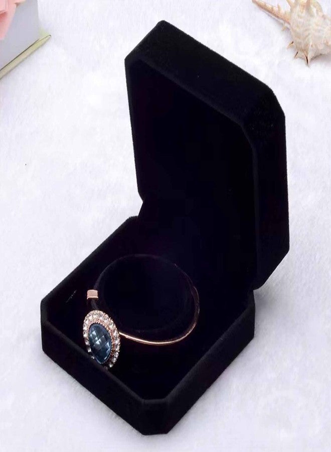 FAYADA Bangle Gift Box Velvet Black Bracelet Display Case for Wedding, Proposal, Birthday and Anniversary - Image 2