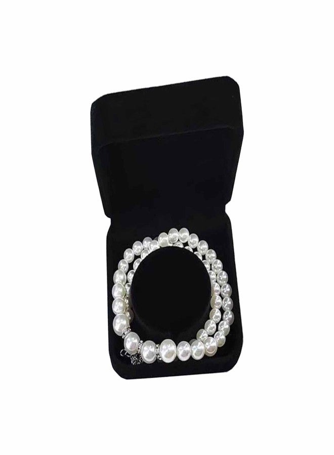 FAYADA Bangle Gift Box Velvet Black Bracelet Display Case for Wedding, Proposal, Birthday and Anniversary - Image 1
