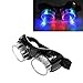 Luwint Colorful Flashing Glasses LED Steampunk Goggles Light Up Glasses for Halloween Christmas Birthday Party Rave Cosplay Costume Show Black - Image 3