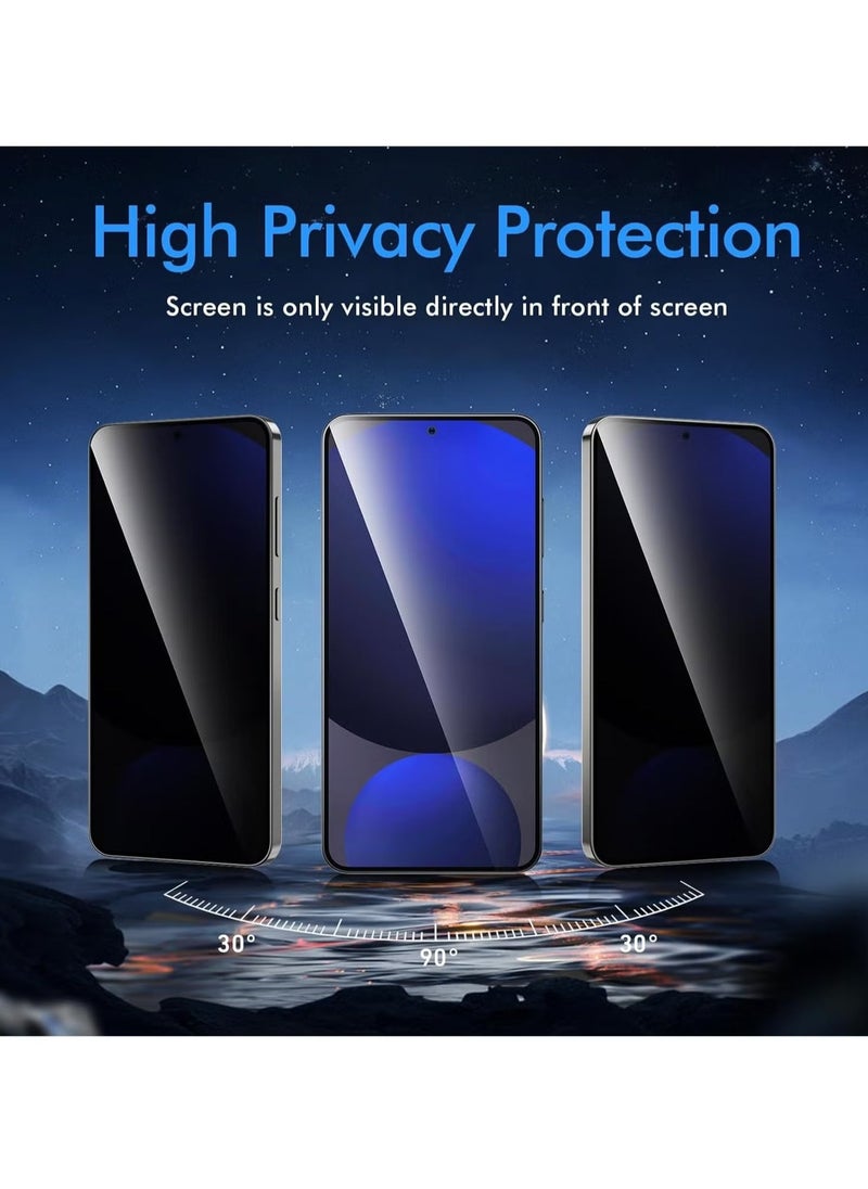 JAJEEK Tempered Glass Screen Protector for Samsung Galaxy S24 FE – [Pack of 2] Anti-Spy Privacy Screen Protector, 9H Hardness, Bubble-Free, Privacy Protection Film - Image 4