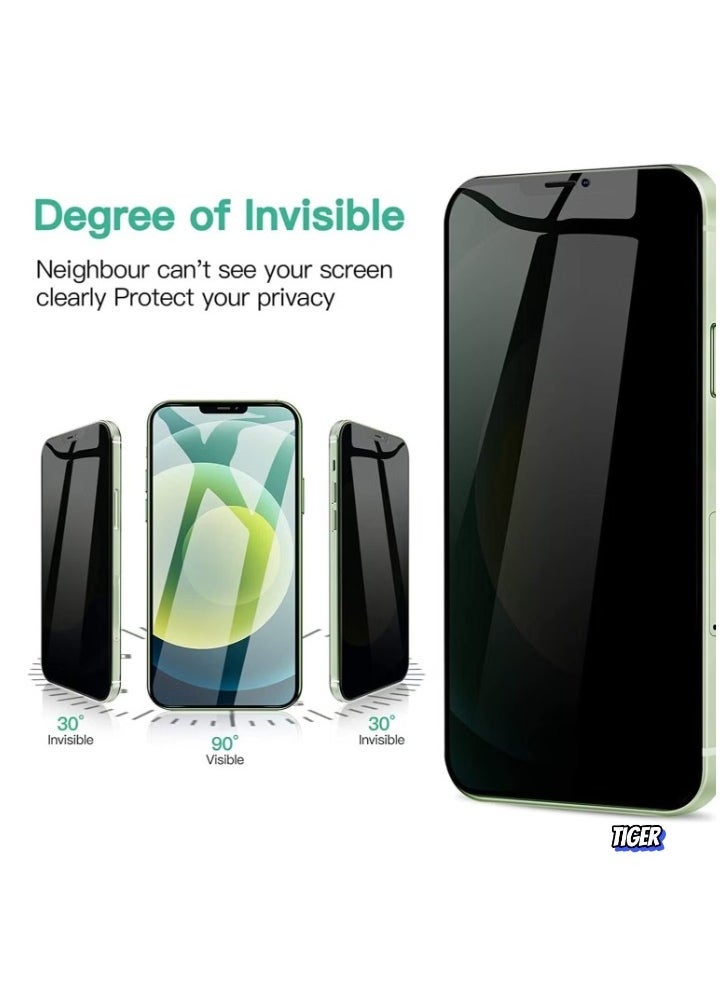 JAJEEK Tempered Glass Screen Protector for Samsung Galaxy S24 FE – [Pack of 2] Anti-Spy Privacy Screen Protector, 9H Hardness, Bubble-Free, Privacy Protection Film - Image 2