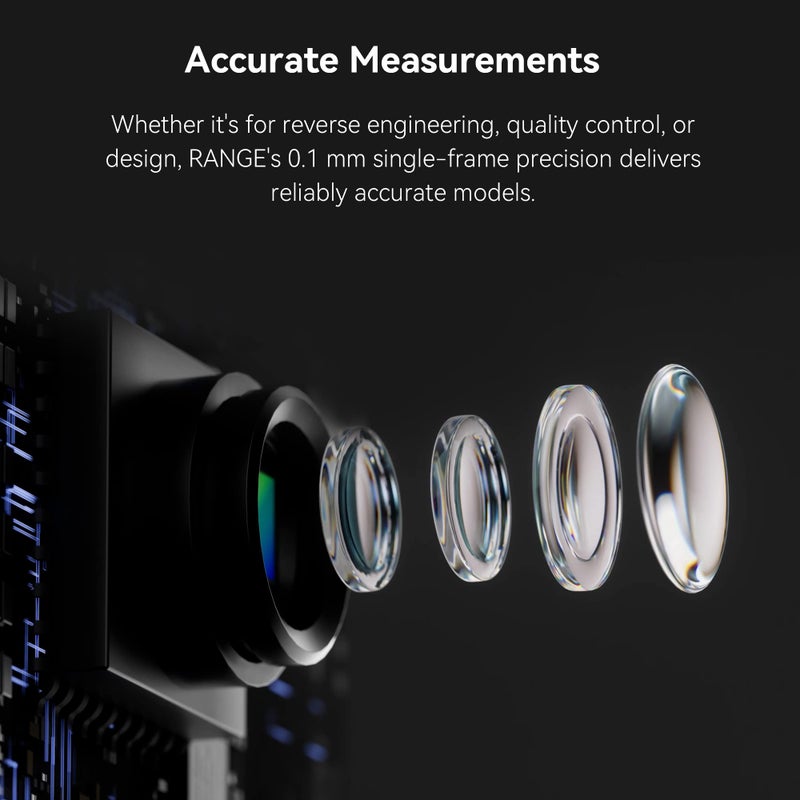 Revopoint Range Handheld 3D Scanner for 3D Printing, 3D Model Scanner with Full Color 3D Scanning up to 18fps Scanning Speed, Support Body and Face Scan and Car Autoparts - Standard Edition - Image 2