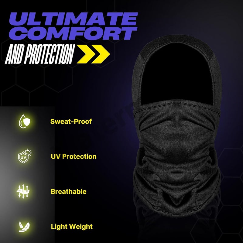 BADOWL Full Face Balaclava for Men & Women - UV Protection, Breathable & Stretchable Fabric, Lightweight & Comfortable, Perfect for Biking, Cycling & Outdoors - Image 4