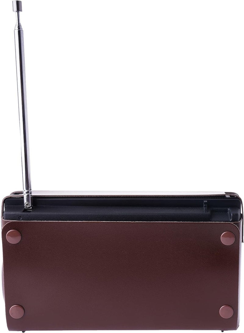 Microplus 3 Band Reception Portable Radio with Leather Safety Cover and Strap Holder, BT-USB-SD-TF-FM-AM-SW R-218 - Image 4