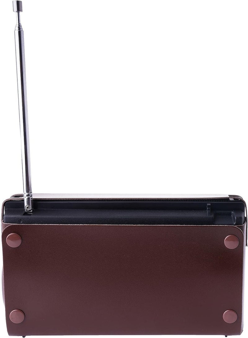 Microplus 3 Band Reception Portable Radio with Leather Safety Cover and Strap Holder, BT-USB-SD-TF-FM-AM-SW R-218 - Image 5