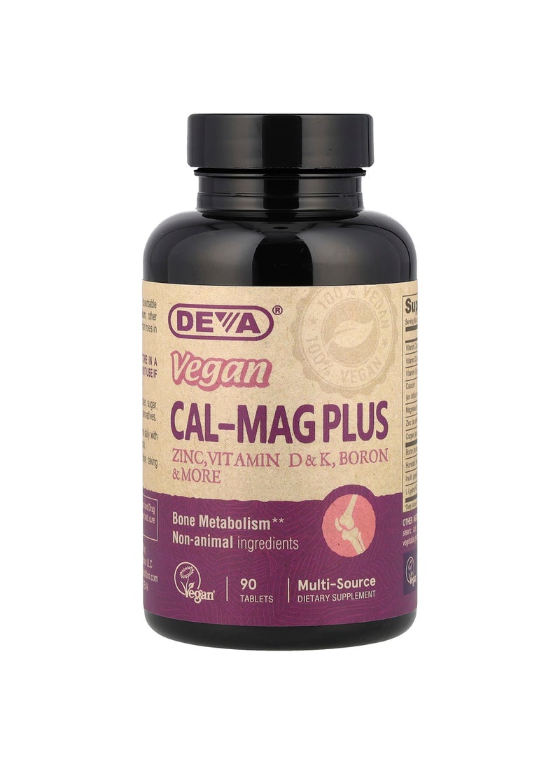 Vegan Cal-Mag Plus, 90 Tablets