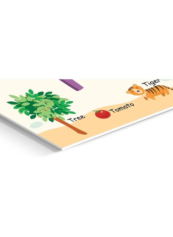 Funz Alphabet Letter Printed Boards Animal Pattern Frames Matching Puzzle Game Educational Preschool Learning Toys Gift For Preschool Kids Size 45*30Cm  - Image 3
