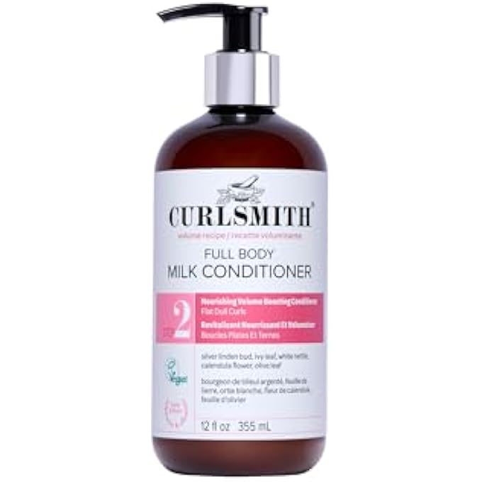CURLSMITH - FULL BODY MILK HAIR CONDITIONER, VOLUMIZING AND HYDRATING FOR WAVY, CURLY OR COILY HAIR, VEGAN (355ML/12FL OZ) - Image 1