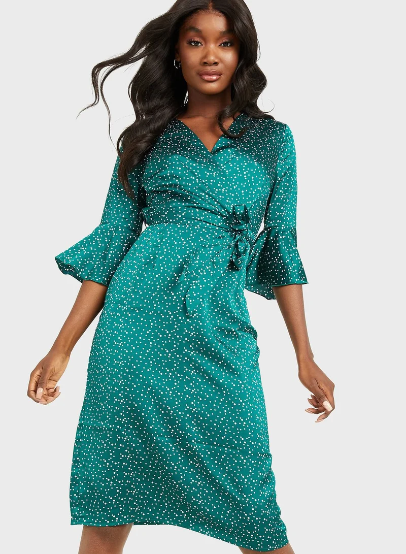 QUIZ Polka Dot Dress