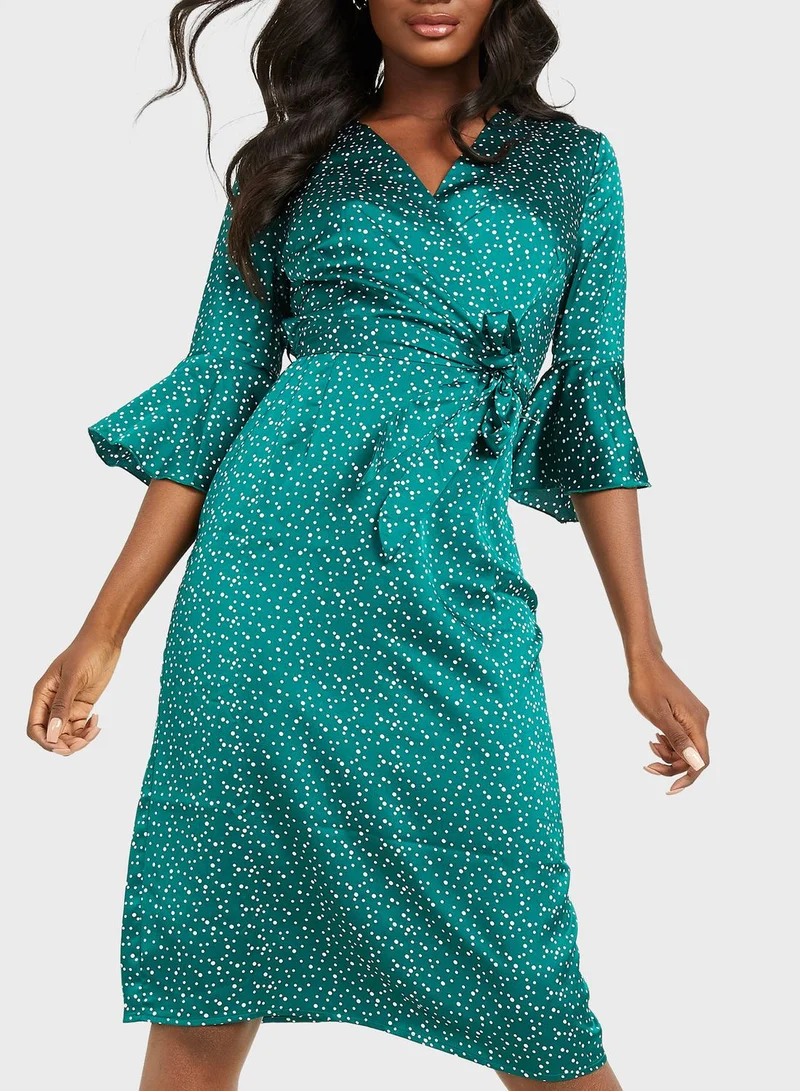 QUIZ Polka Dot Dress