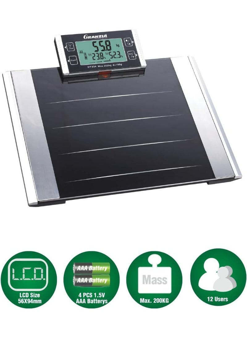 Granzia BF-500 Inbody Body Fat Scale - Accurate & Easy-to-Use Personal Weight & Fat Monitor up to 200 Kg - Image 2