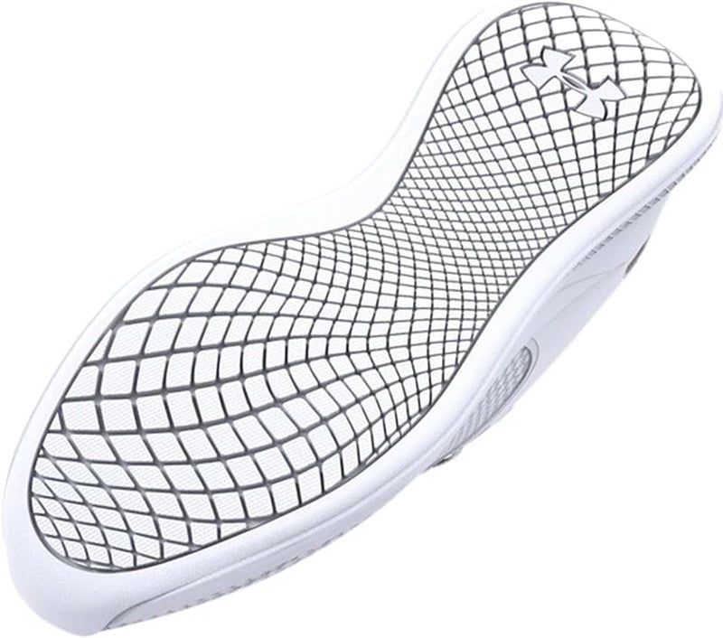 Under Armour Women's UA W Charged Aurora 2 Running Shoes - White with Metallic Warm Silver - Image 5