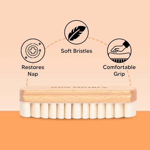 Shoe Mistri Rubber Crepe Suede Shoe Brush – Soft Shoe Cleaner Brush for Suede, Nubuck, Leather – Handcrafted Shoe Care Tool for Boots, Bags, Belts – Suede Brush for Shoes & Leather Cleaner - Image 4