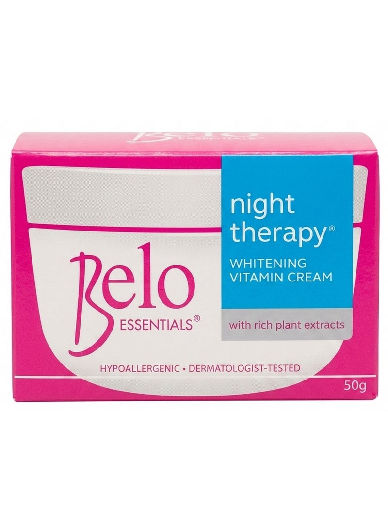 Night Therapy Whitening Vitamin Cream With Rich Plant Extracts 50G