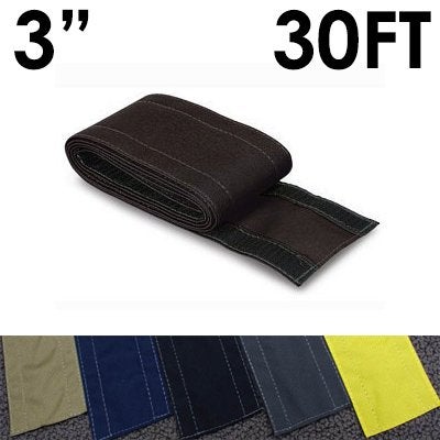 Electriduct 3" SafCord Carpet Cord Cover Strip Secure and Hide Floor Cables and Wires - 30 Feet - Black | Works only on Commercial Carpet, Barber and Loop Style Rugs - Image 2