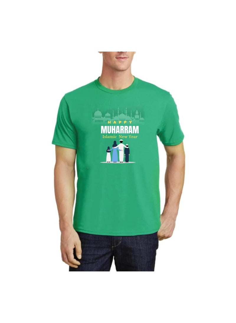 PRINTSHOP4ME - Islamic New Year Men's T-Shirt–Half Sleeve Round Neck Cotton Tshirt-Soft&Breathable Fabric Ideal For Daily Wear&Special Occasions - Image 1