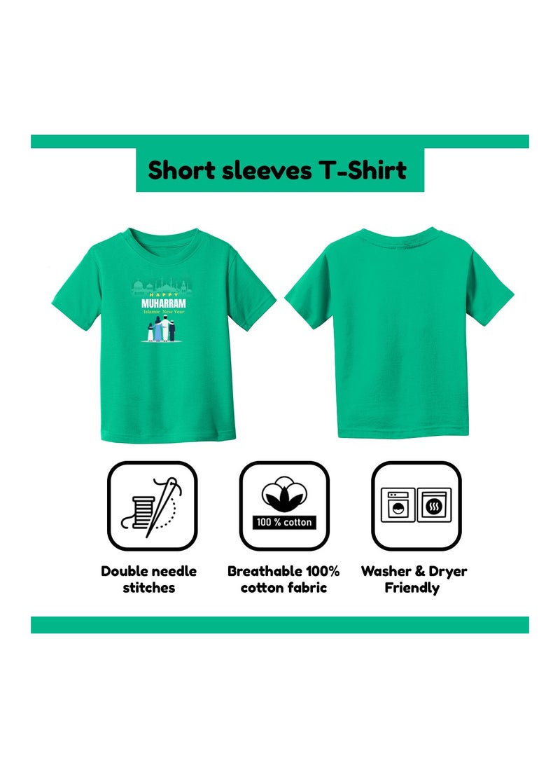 PRINTSHOP4ME - Islamic New Year Men's T-Shirt–Half Sleeve Round Neck Cotton Tshirt-Soft&Breathable Fabric Ideal For Daily Wear&Special Occasions - Image 1