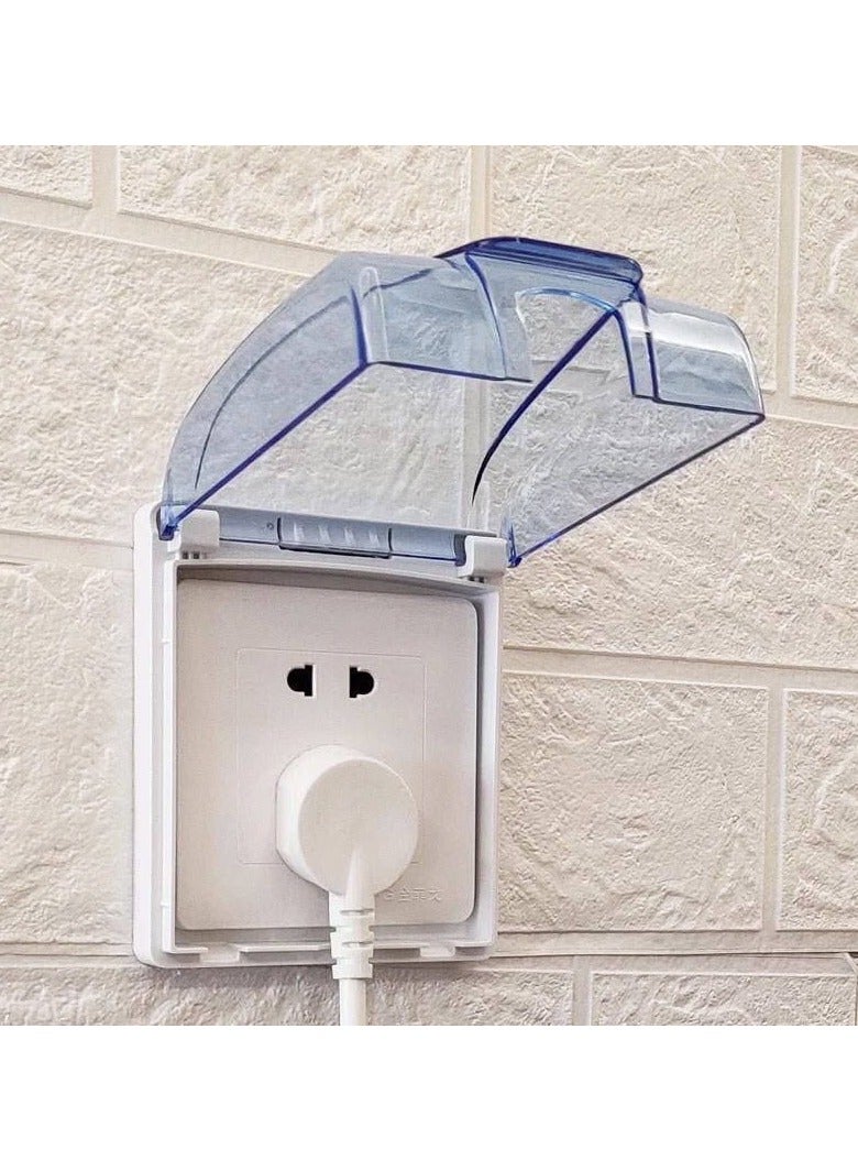 حامي فيشه الكهرباء من المياه حفاظا ع امان عائلتك للمنزل والمطبخ والحمام المواد: مادة مقاومة للاشتعال، آمنة ومقاومة للماء، متينة، معزولة - Image 2