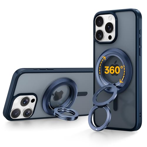 SYNCWIRE for MagSafe Ring Phone Holder, 360° Rotation Magnetic Cell Phone Grip Dual-Sided Magnets Phone Ring Kickstand Compatible with iPhone 17 16 15 14 13 12 Pro Max MagSafe, Android, Samsung etc. - Image 1